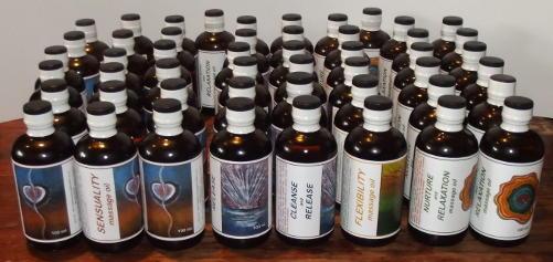 massage oils from Aquarius Flower Remedies